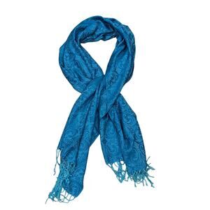 AmaWaterways Teal / Blue Scarf Wrap Shawl Oblong